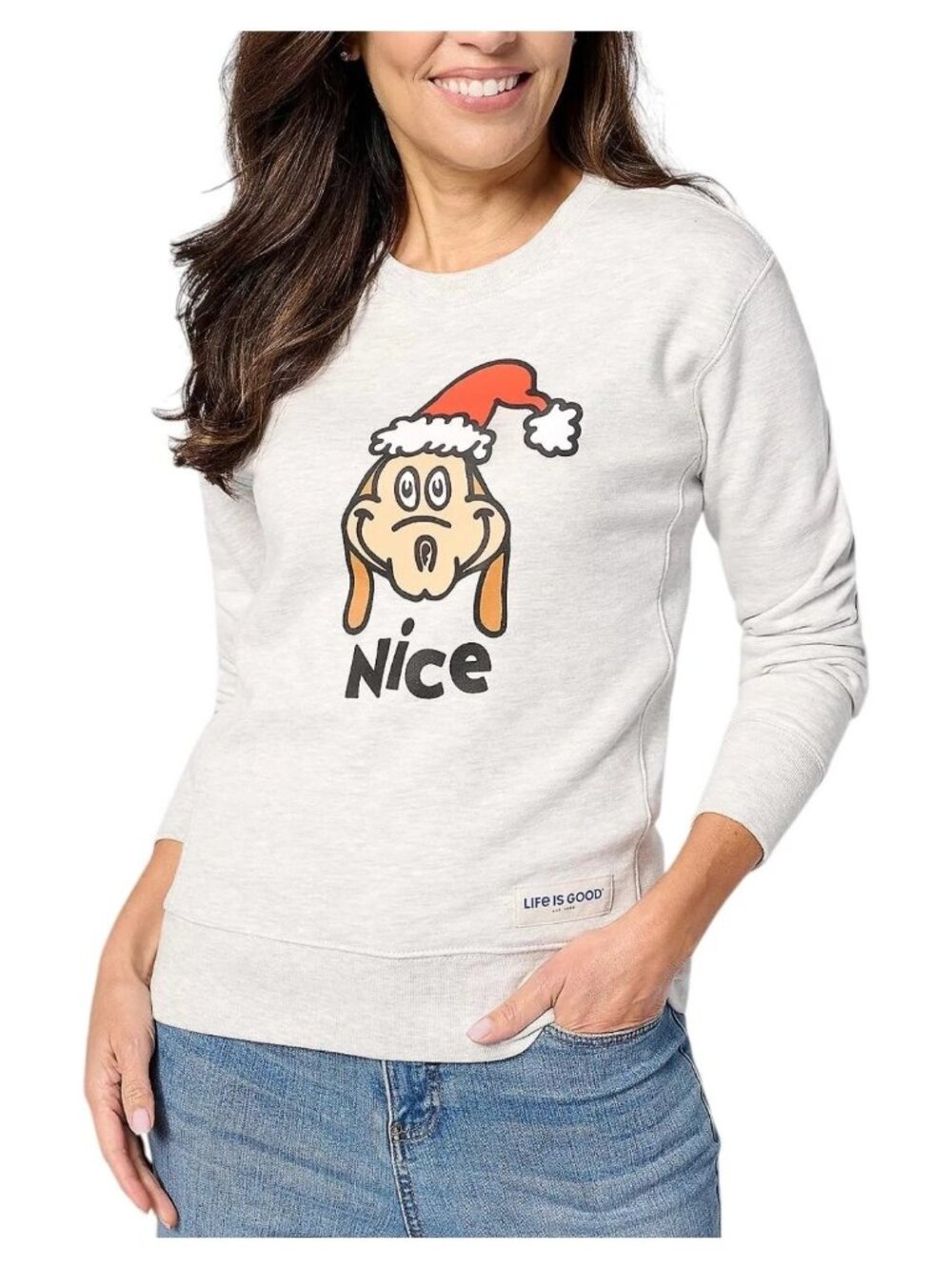 Life is Good x The Grinch Sweatshirt Medium Simply True Fleece Crewneck Nice NEW